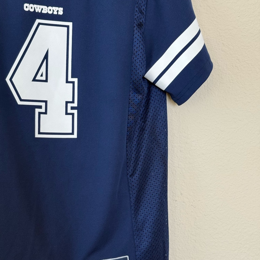 Cowboys Women's Navy Jersey with White Details Dak Prescott - Picture 4 of 6